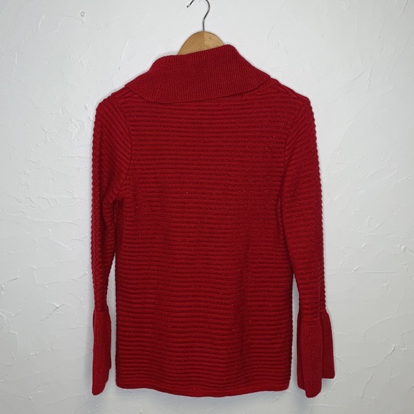 Calvin Klein Red Cowl Neck Sweater - Picture 7 of 7